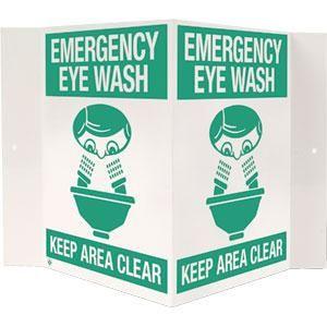 “Emergency Eyewash” (3-D Rigid Plastic, 18